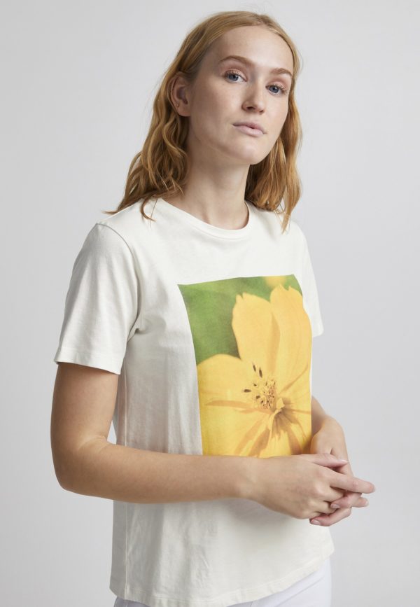 T-shirt fleur jaune