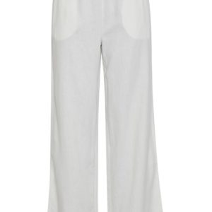 pantalon lin blanc