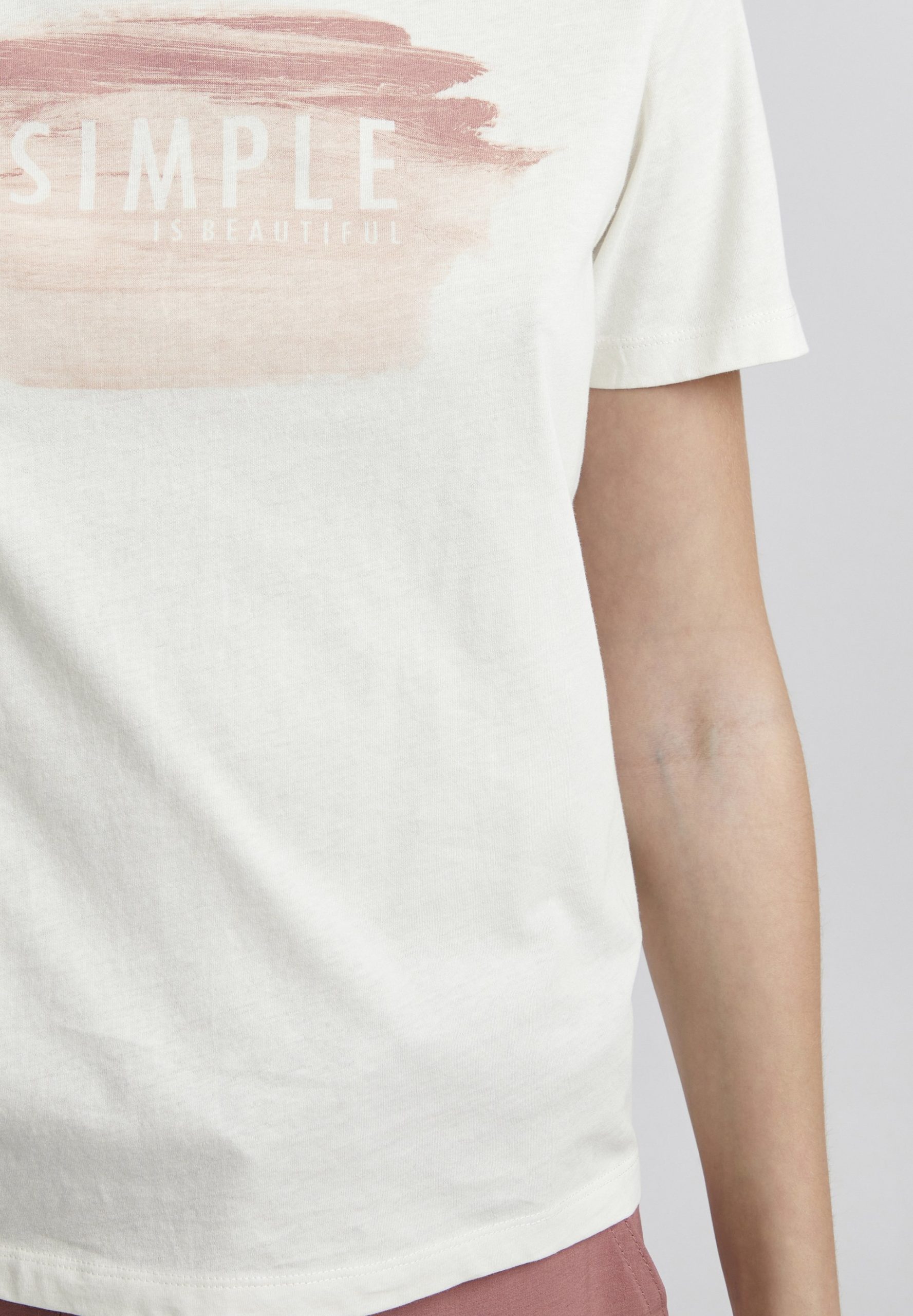 T-shirt blanc coton bio – Simple is beautiful | B.Young – Image 5