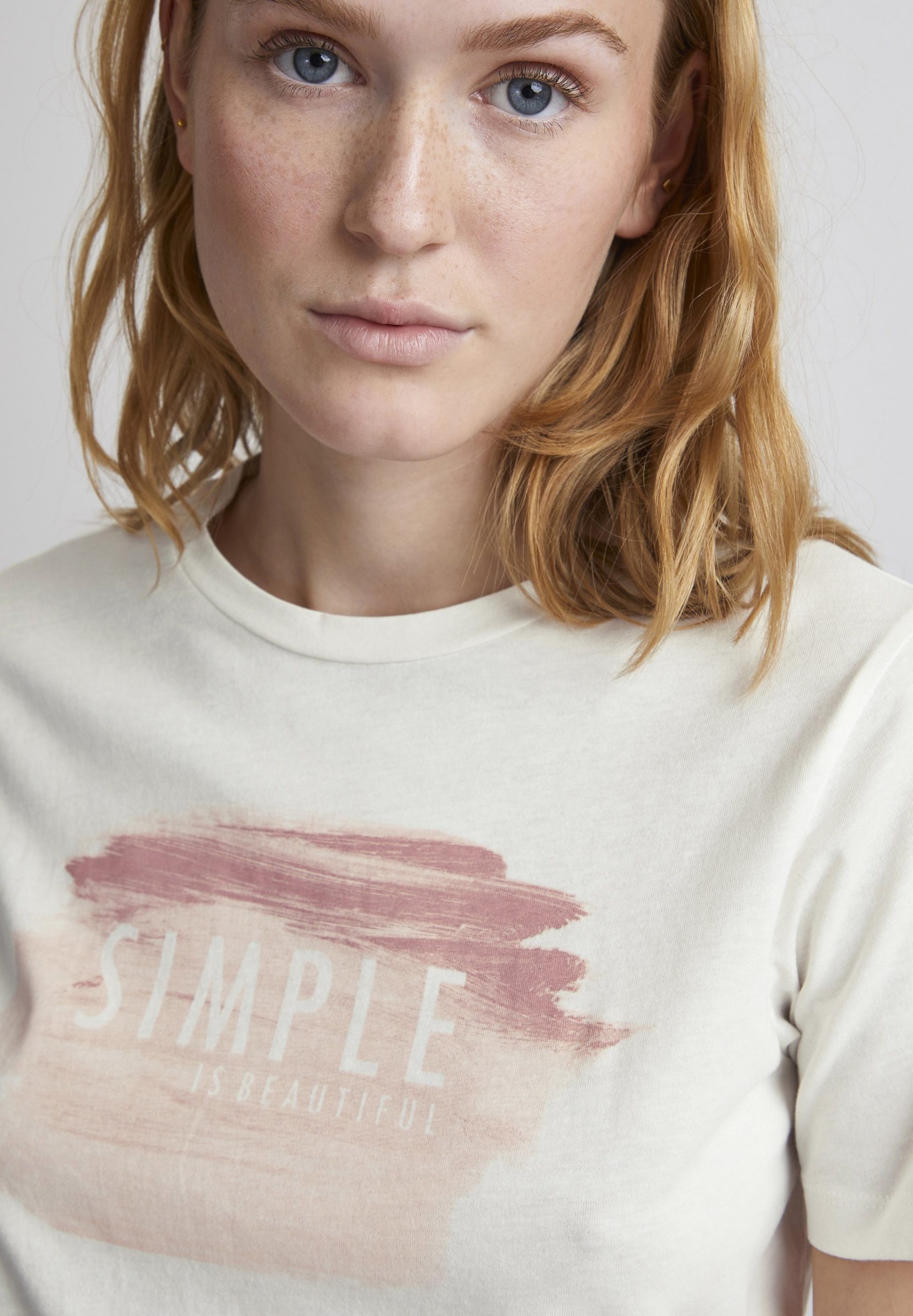 T-shirt blanc coton bio – Simple is beautiful | B.Young – Image 4